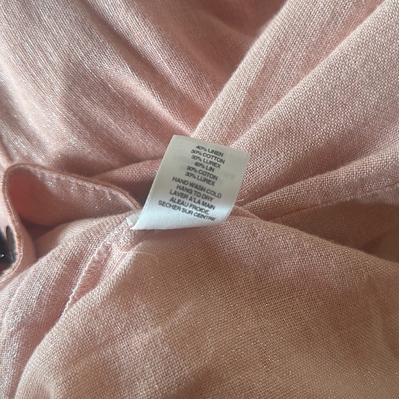 Anthropologie AMADI "KAYE" Linen Blend BLAZER NWT - Blush Salmon - Picture 8 of 8